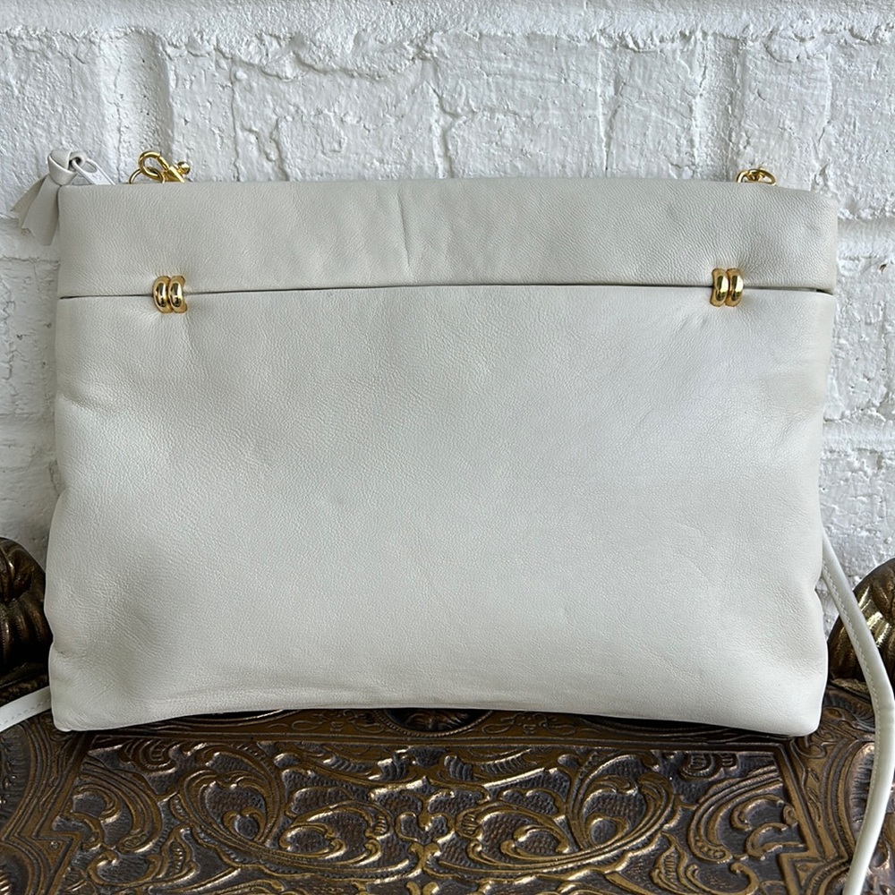 Vintage Bechamel Cream Color Leather Pures